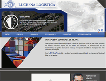 Tablet Screenshot of luchanalogistica.com
